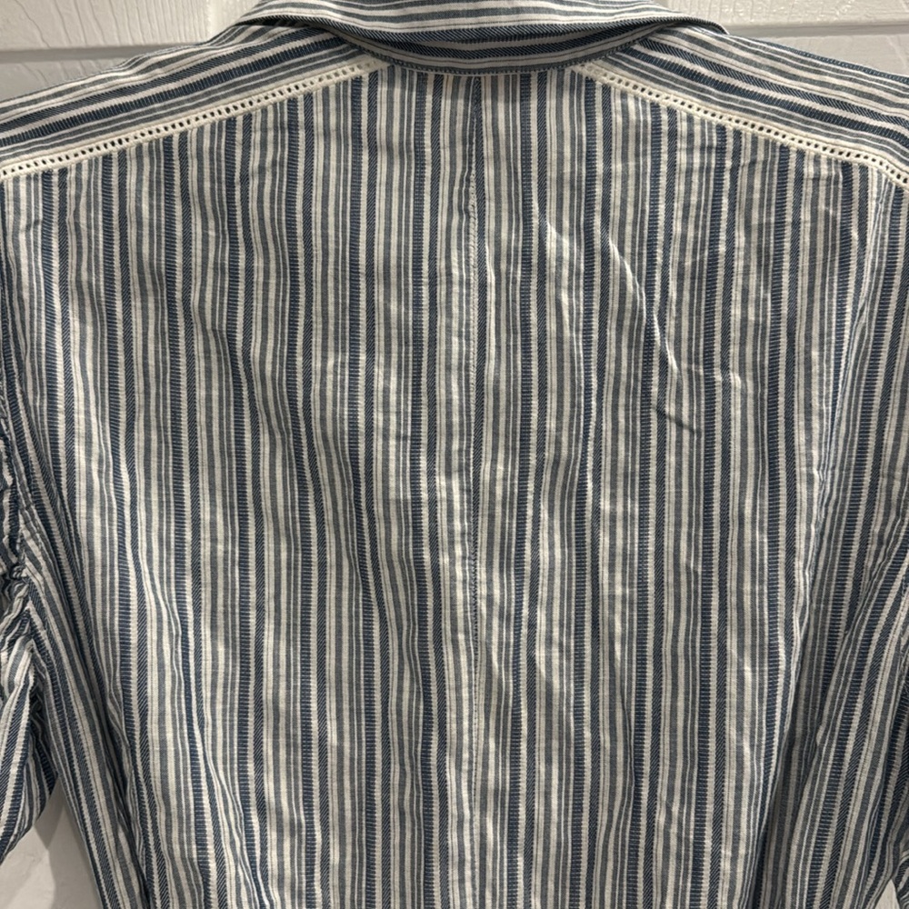 Rebecca Taylor Striped Ruffle Dress - Picture 5 of 12